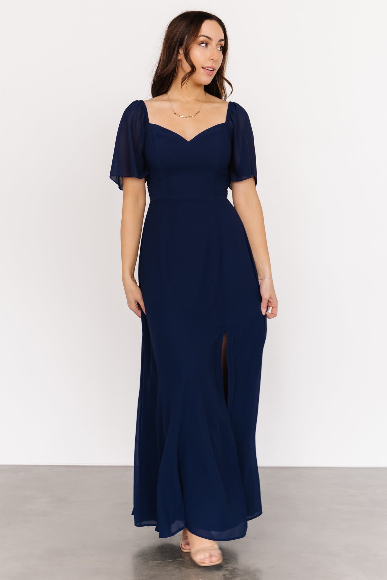 Sierra Sweetheart Maxi Dress | Navy - Baltic Born