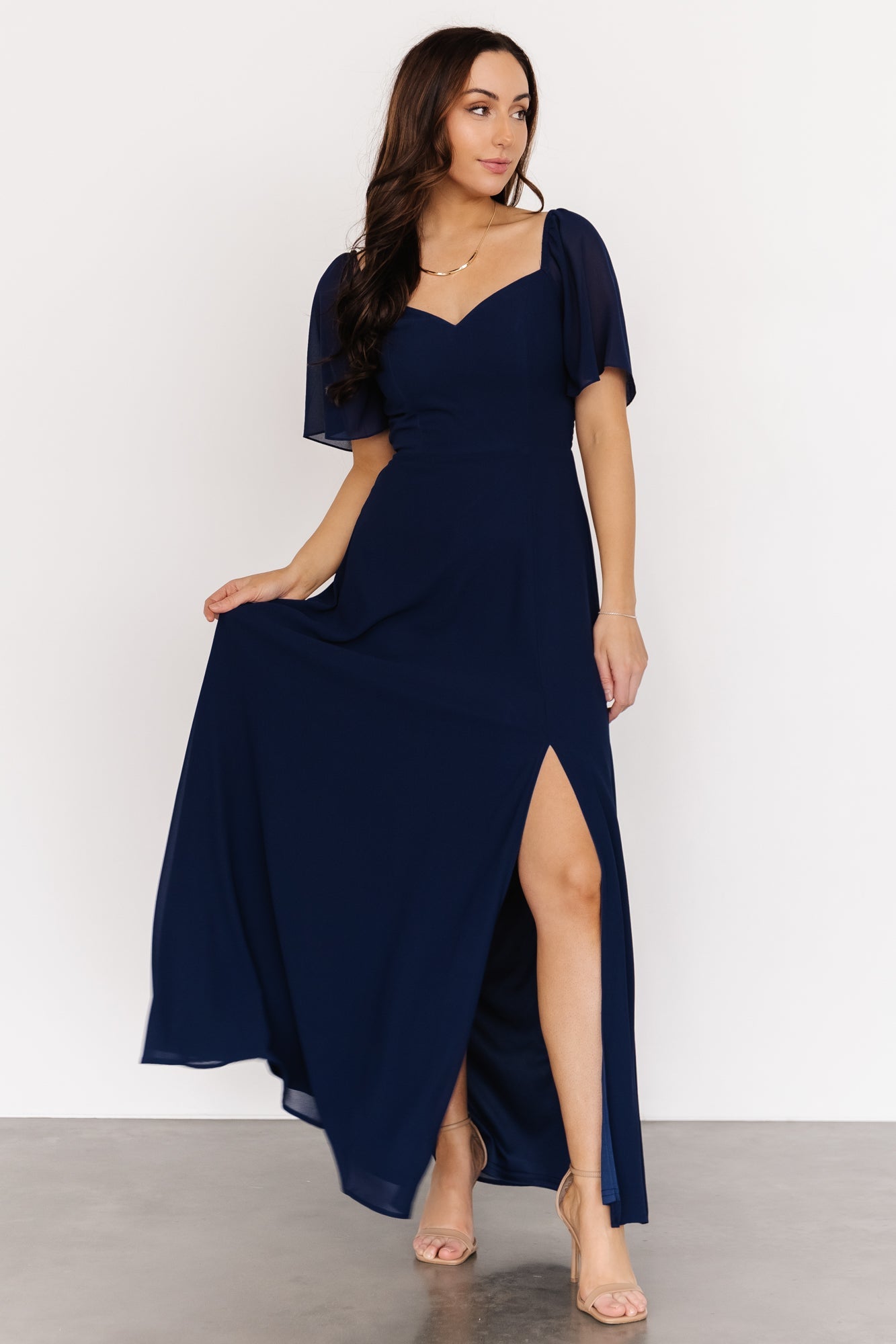 Sierra Sweetheart Maxi Dress | Navy - Baltic Born