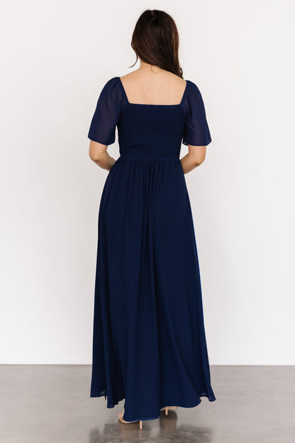 Sierra Sweetheart Maxi Dress | Navy - Baltic Born