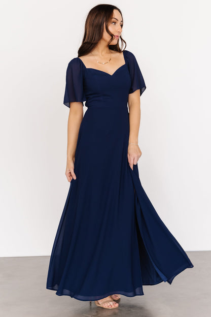 Sierra Sweetheart Maxi Dress | Navy - Baltic Born