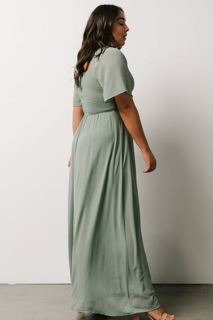 Sierra Sweetheart Maxi Dress | Sage - Baltic Born