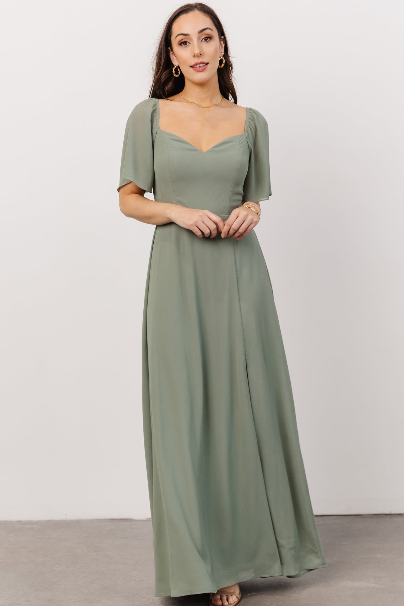 Sierra Sweetheart Maxi Dress | Sage - Baltic Born