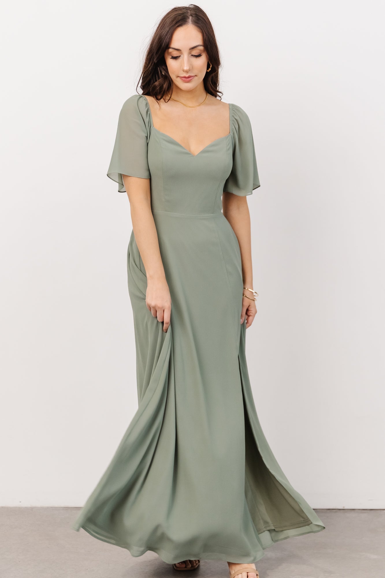 Sierra Sweetheart Maxi Dress | Sage - Baltic Born