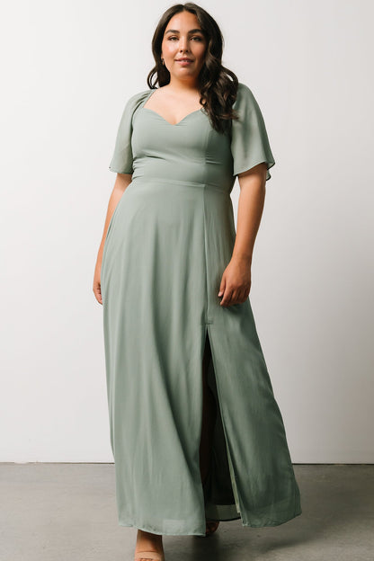 Sierra Sweetheart Maxi Dress | Sage - Baltic Born