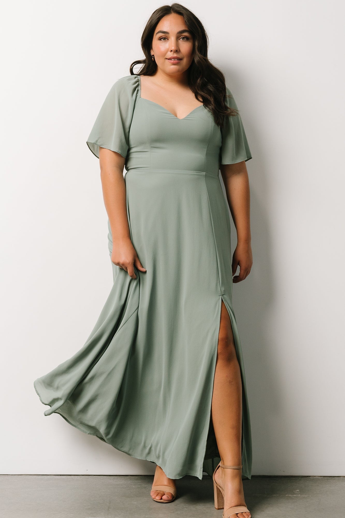 Sierra Sweetheart Maxi Dress | Sage - Baltic Born