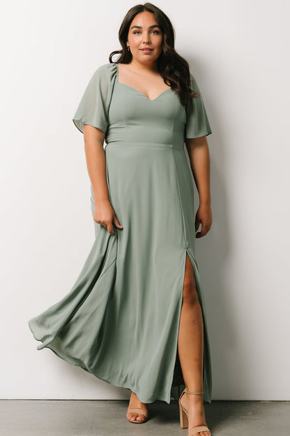 Sierra Sweetheart Maxi Dress | Sage - Baltic Born