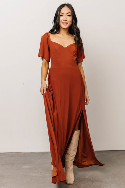 Sierra Sweetheart Maxi Dress | Spice - Baltic Born