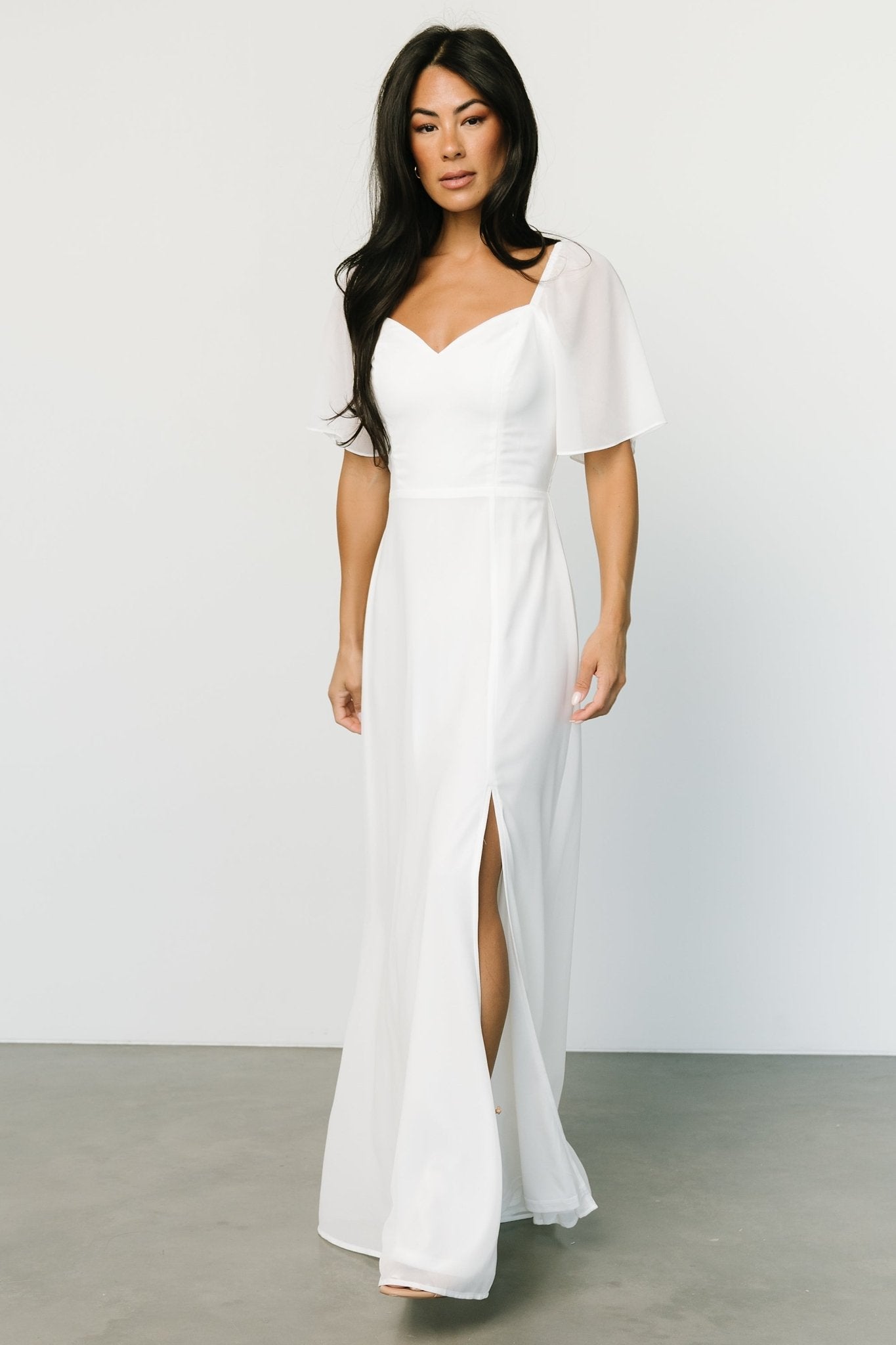 Sierra Sweetheart Maxi Dress | White - Baltic Born