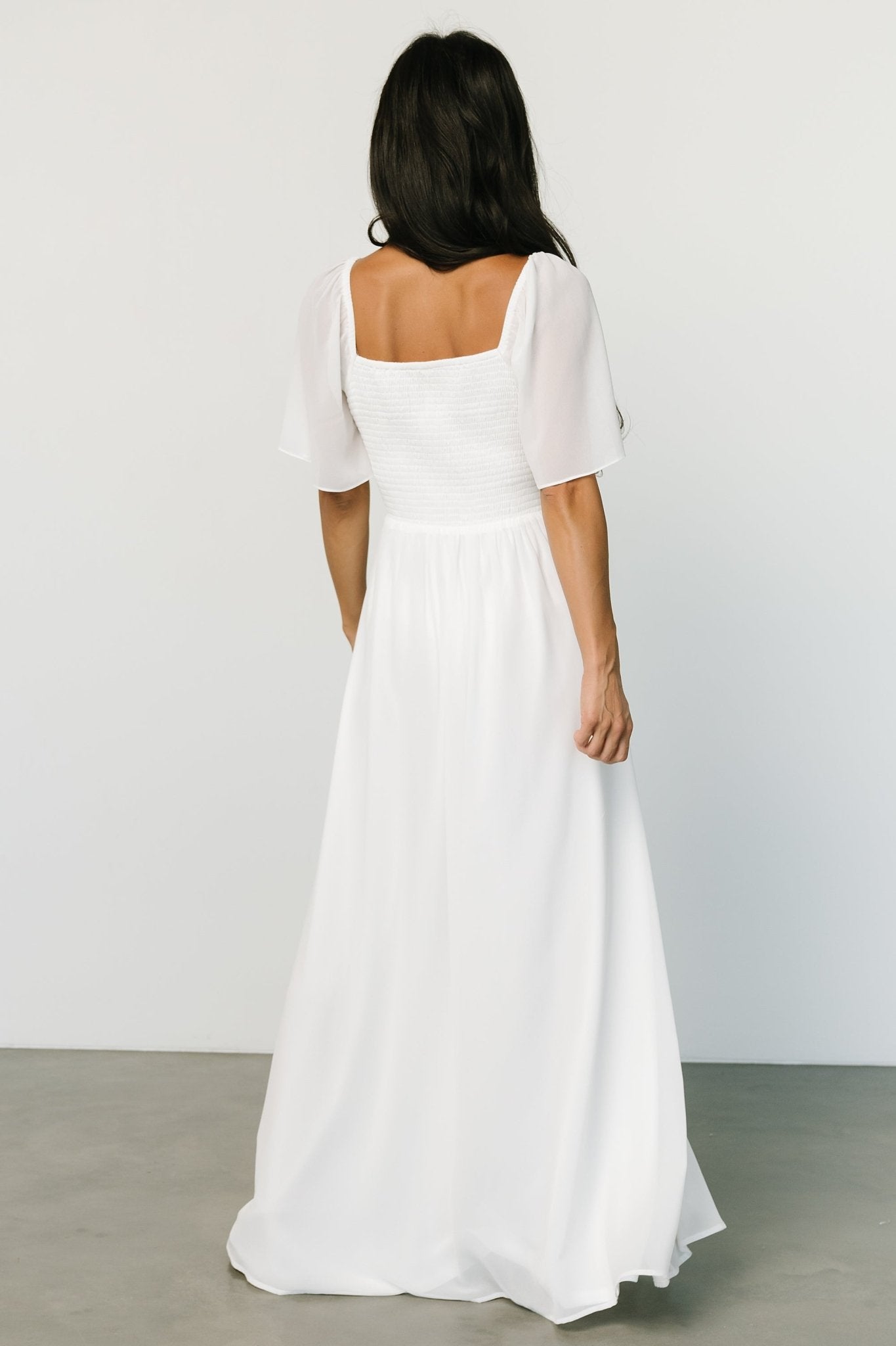 Sierra Sweetheart Maxi Dress | White - Baltic Born