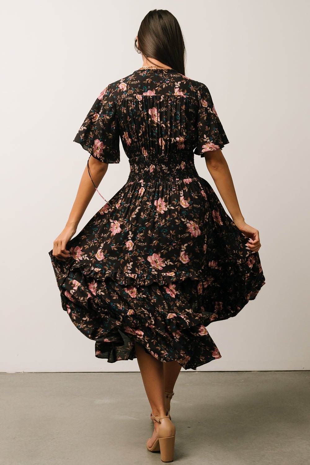 BAROQUE SPELL WOVEN MIDI DRESS main image 1