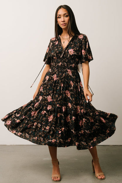 Spell Boho Midi Dress | Midnight Garden - Baltic Born