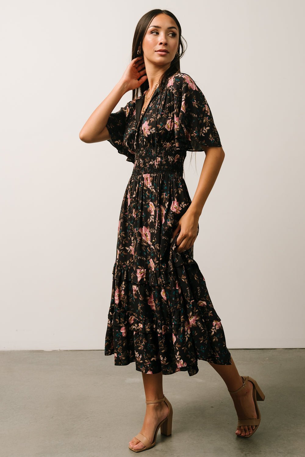 Spell Boho Midi Dress | Midnight Garden - Baltic Born