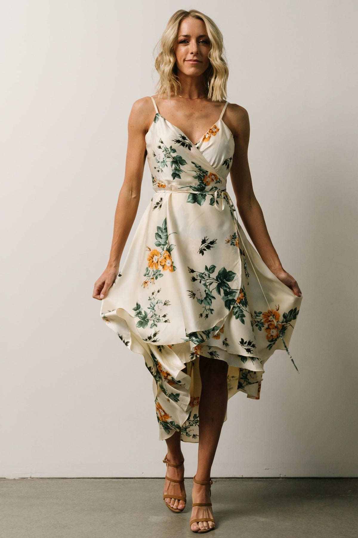 Warehouse tulip clearance frill maxi dress