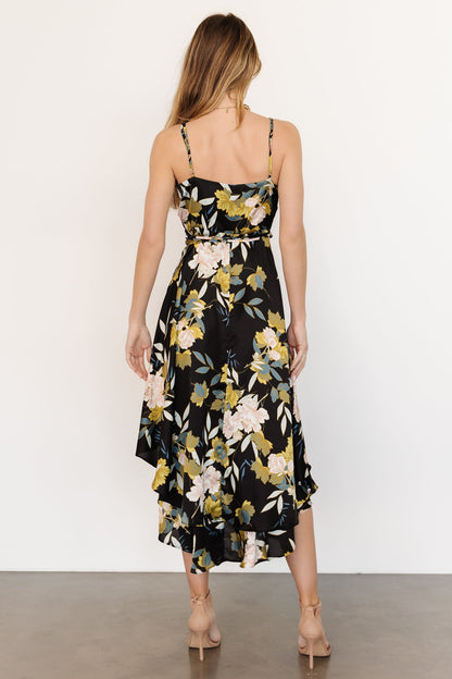 Steffi Tulip Wrap Dress | Midnight Floral - Baltic Born