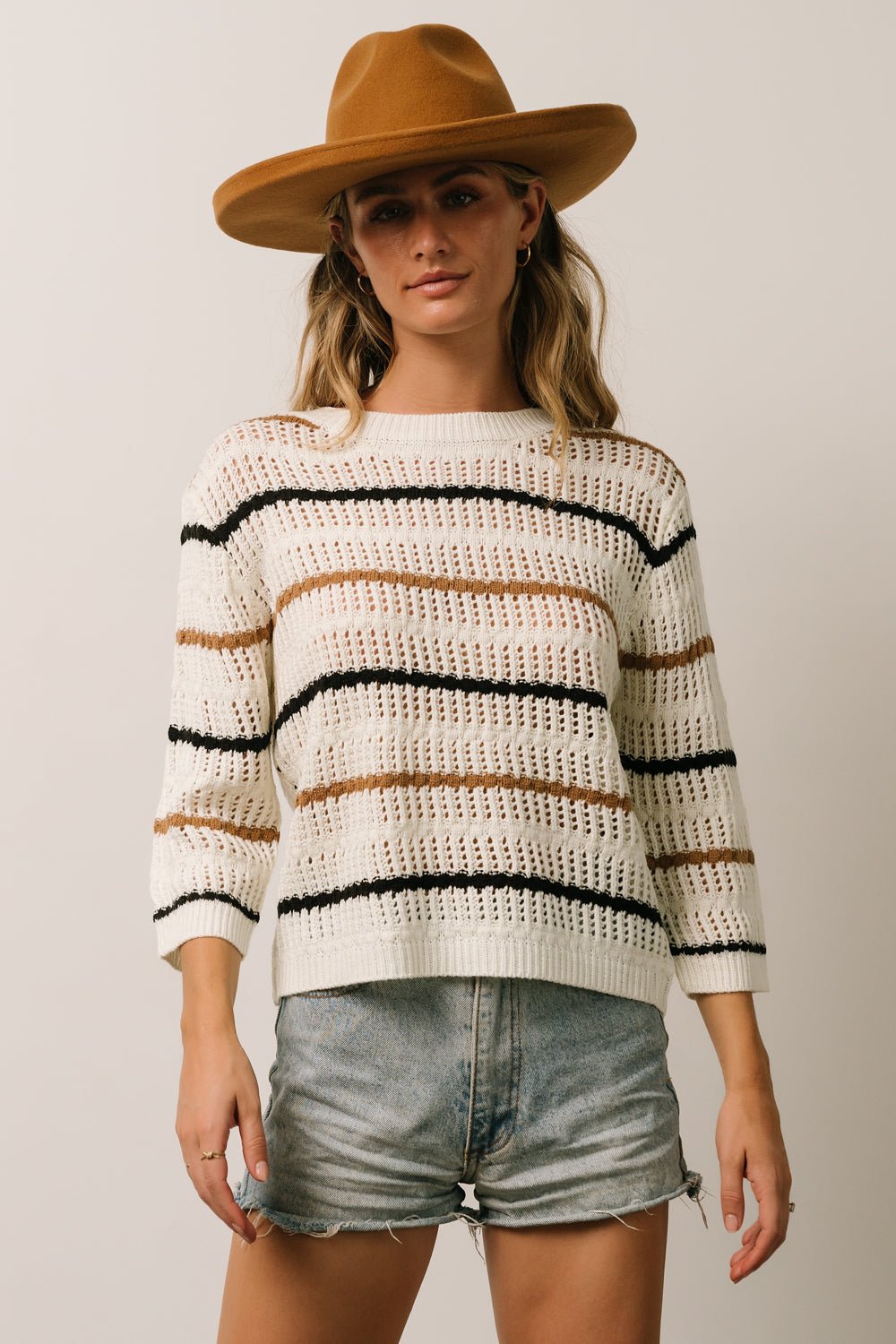 Sundance Knit Sweater Top | Ivory Multi Stripe - Baltic Born