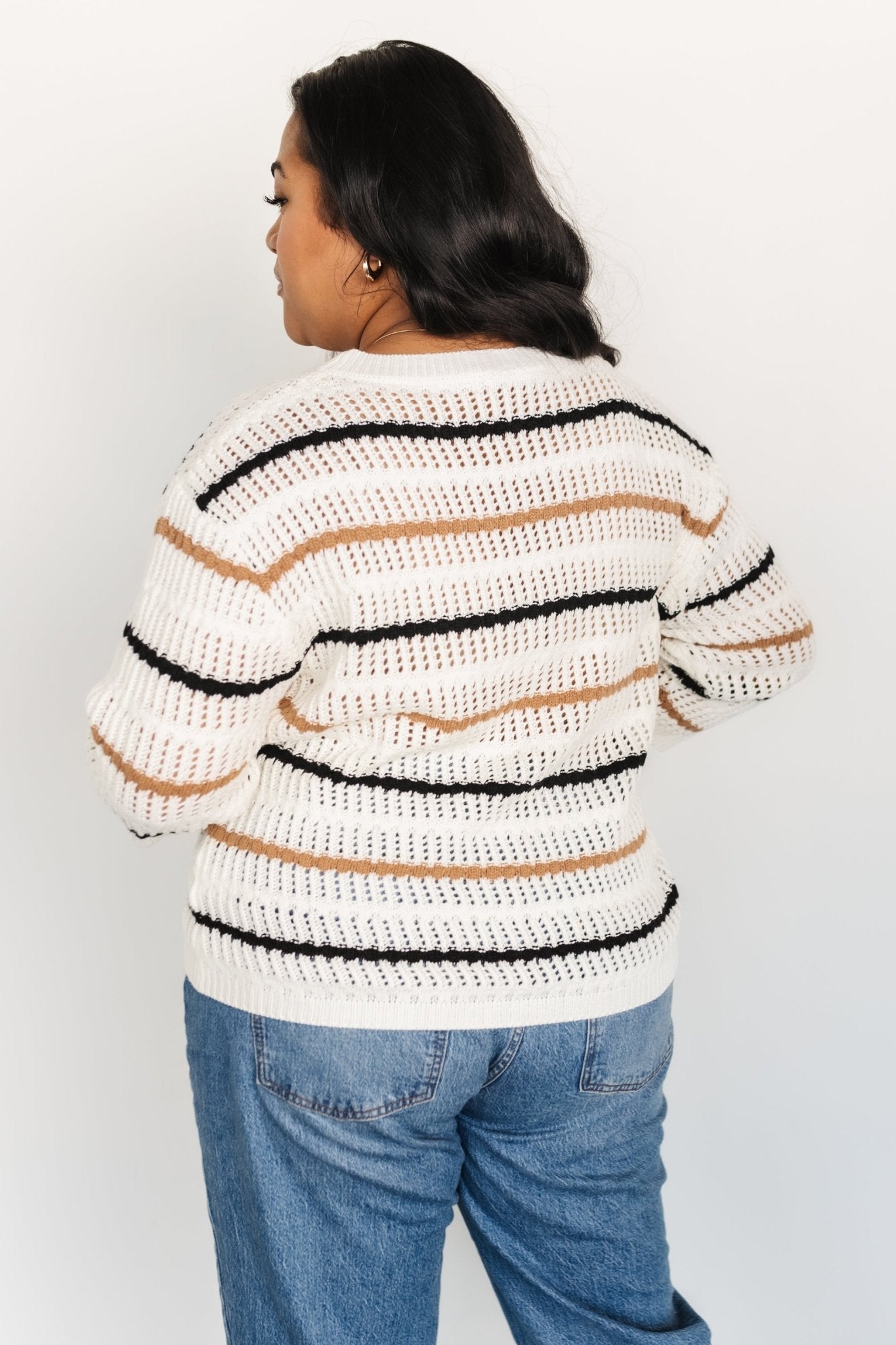 Sundance Knit Sweater Top | Ivory Multi Stripe - Baltic Born