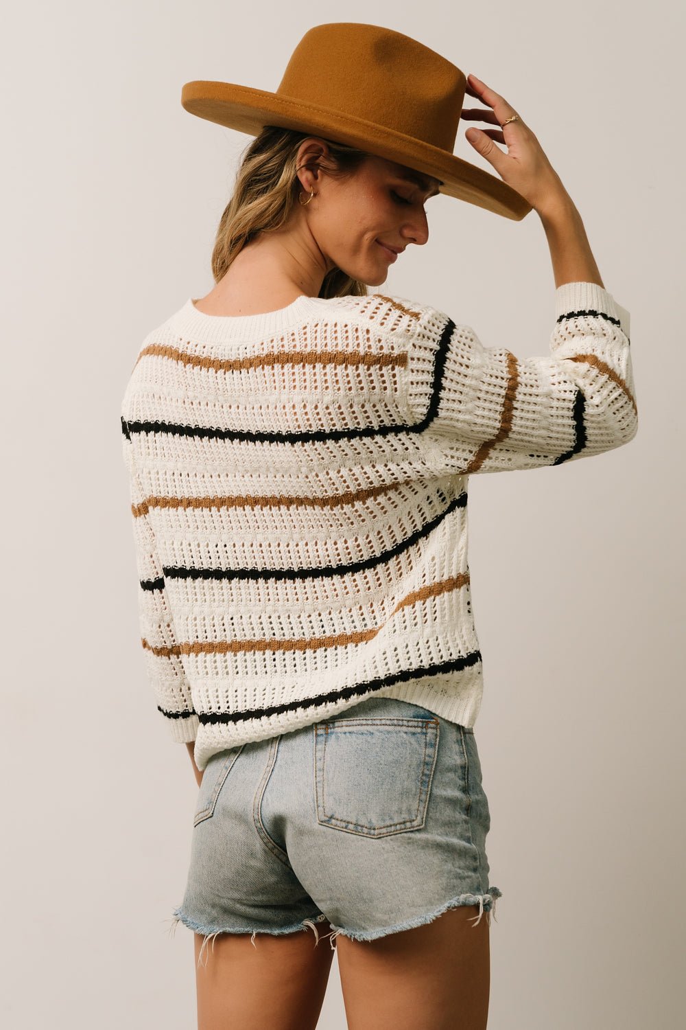 Sundance Knit Sweater Top | Ivory Multi Stripe - Baltic Born