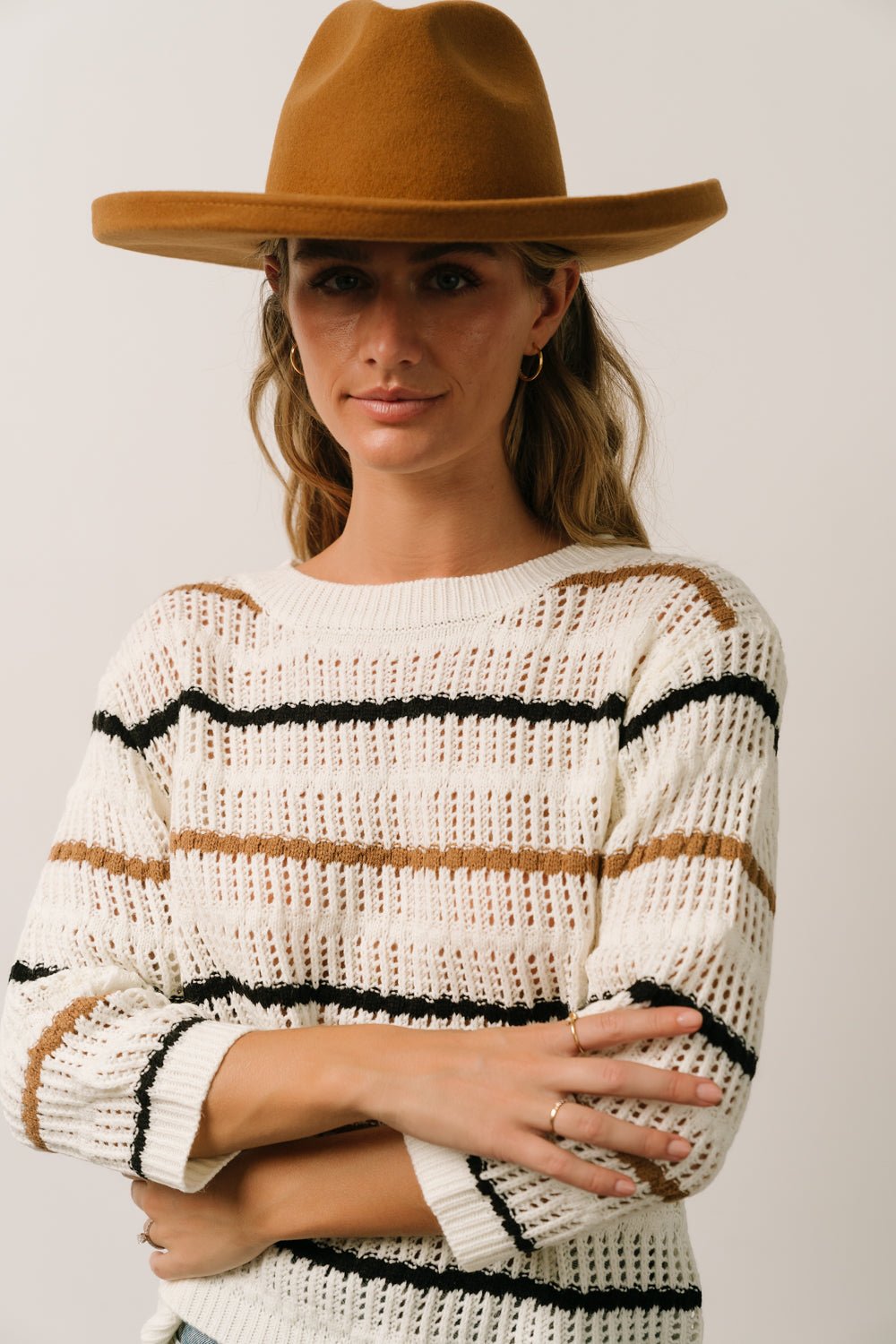 Sundance Knit Sweater Top | Ivory Multi Stripe - Baltic Born