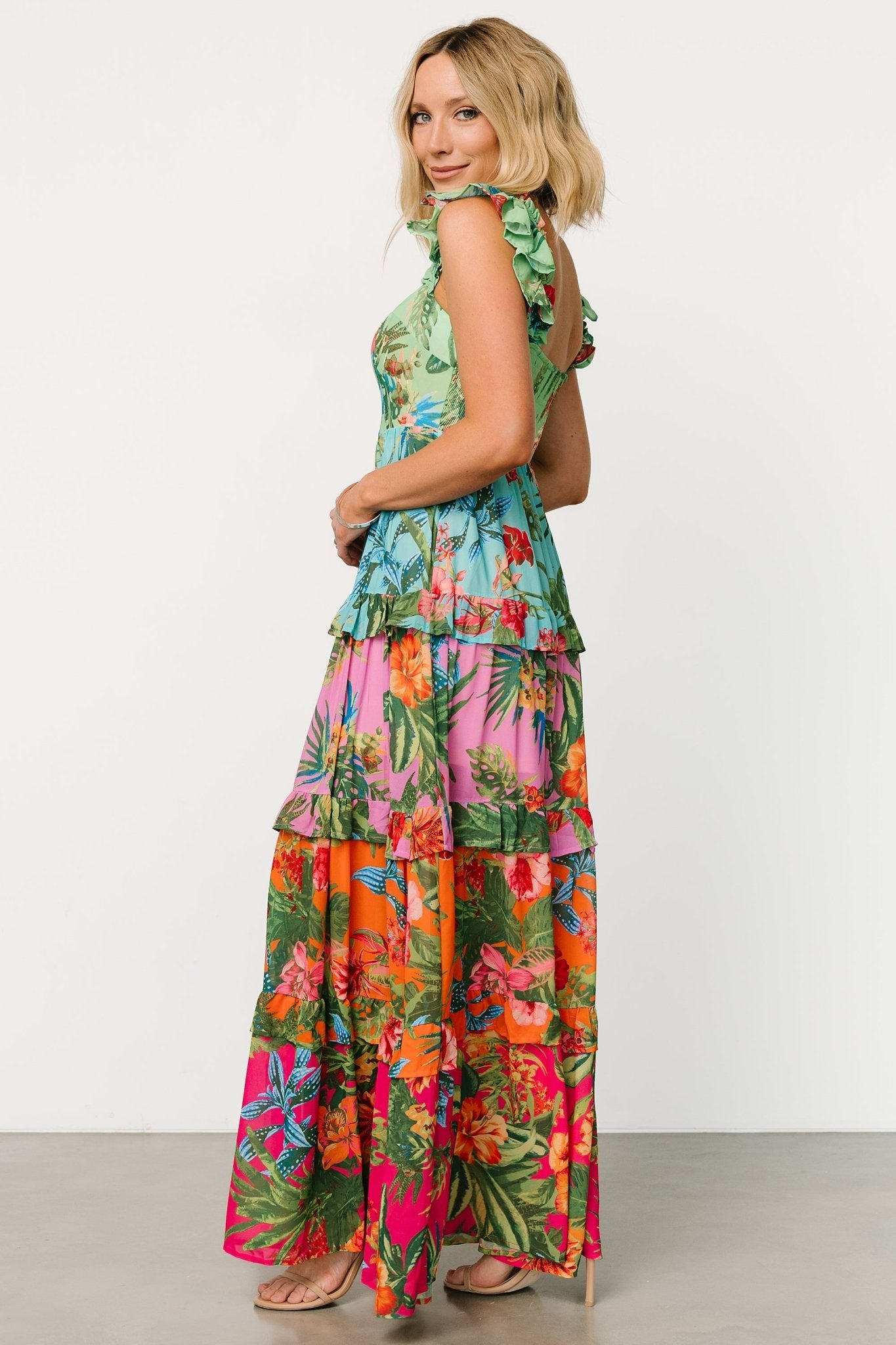 Sundara Tiered Maxi Dress | Multi - Baltic Born