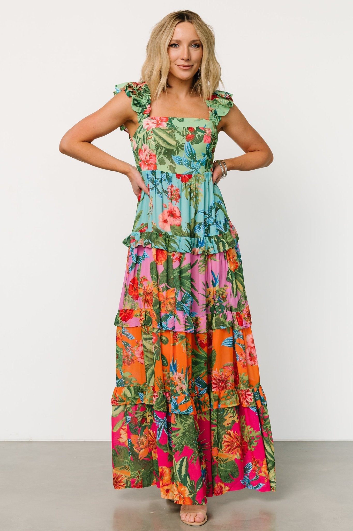 Sundara Tiered Maxi Dress | Multi - Baltic Born