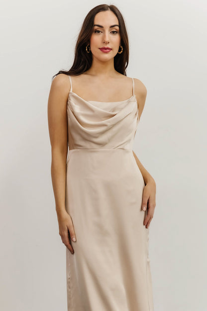 Sydney Satin Gown | Champagne - Baltic Born