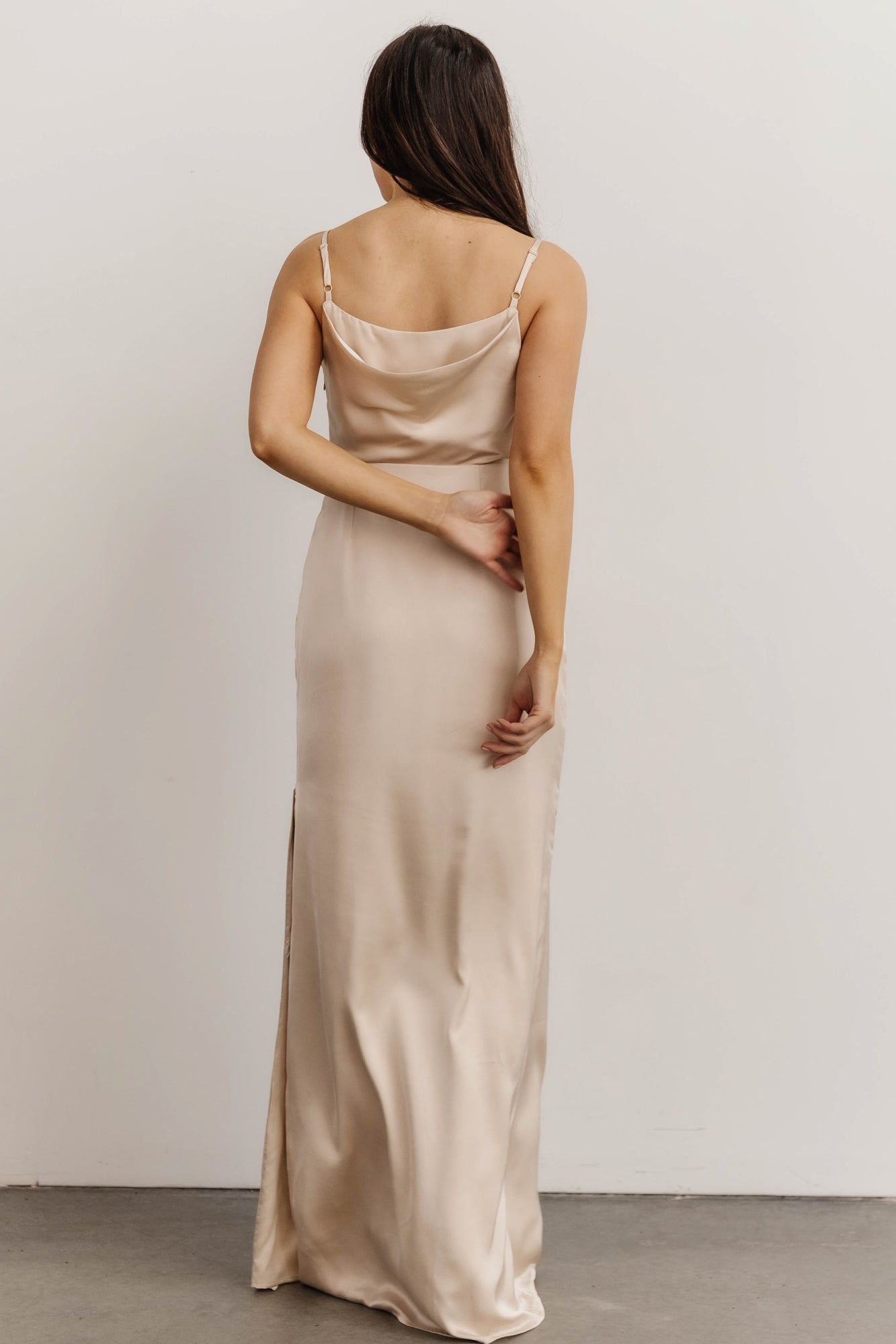 Sydney Satin Gown | Champagne - Baltic Born