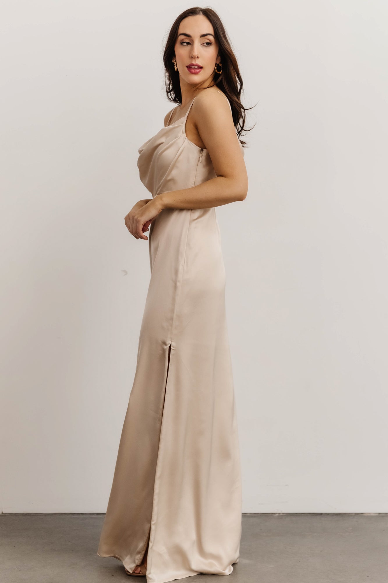 Sydney Satin Gown | Champagne - Baltic Born