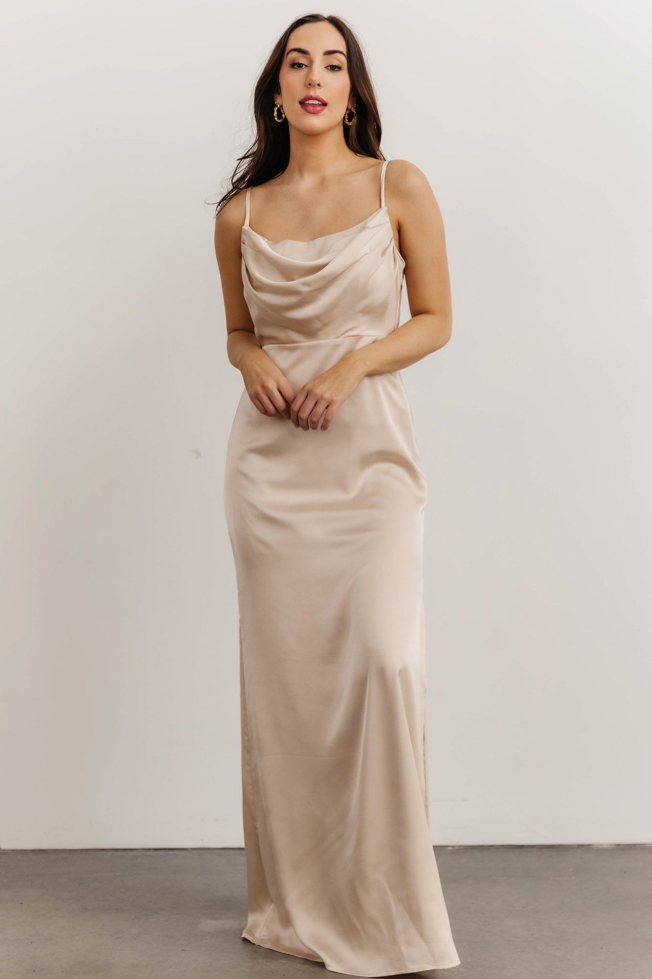 Sydney Satin Gown | Champagne - Baltic Born