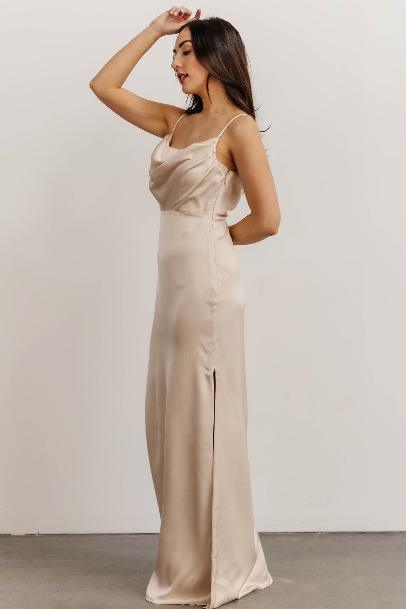 Sydney Satin Gown | Champagne - Baltic Born