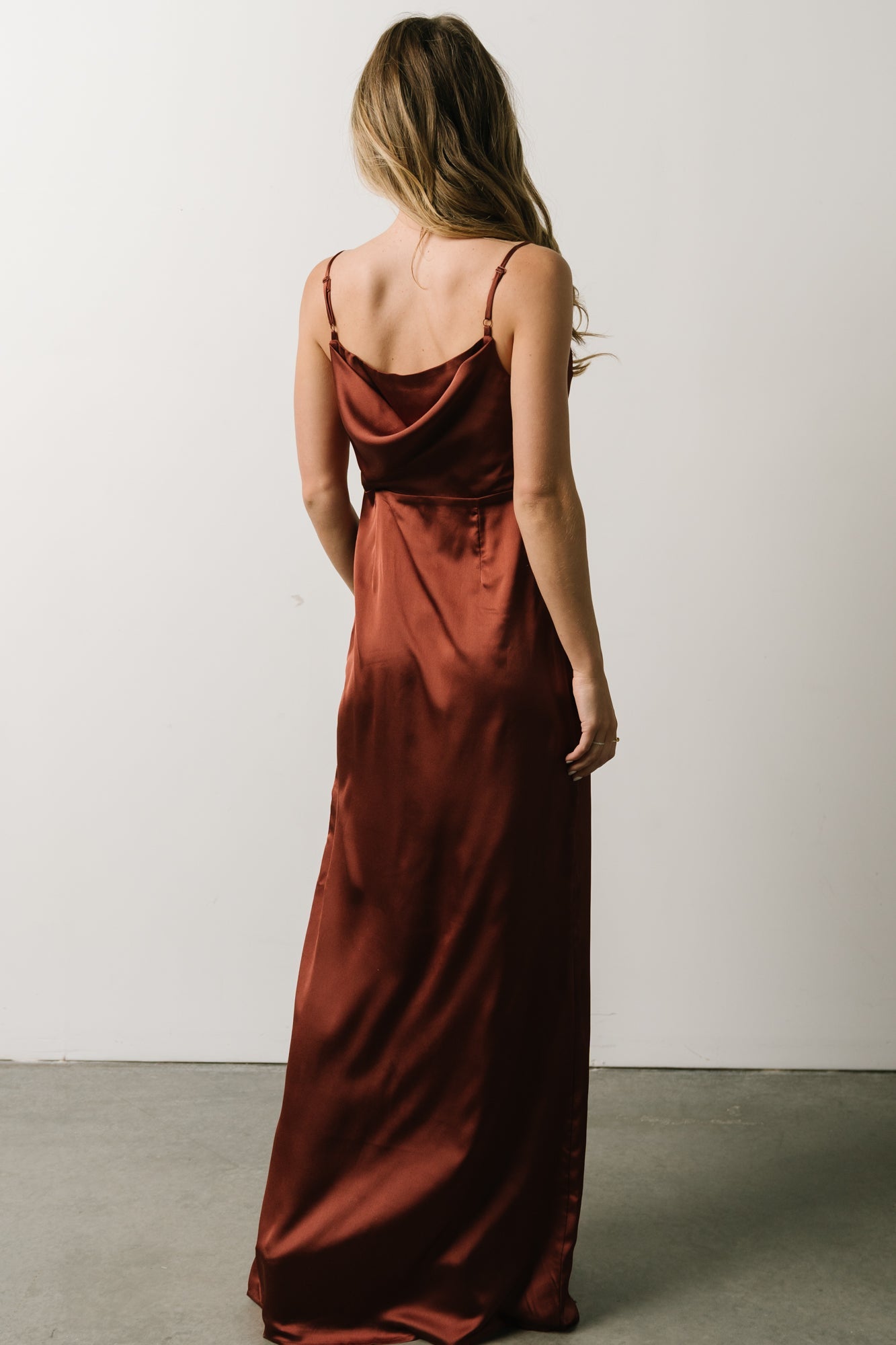 Sydney Satin Gown | Cinnamon - Baltic Born