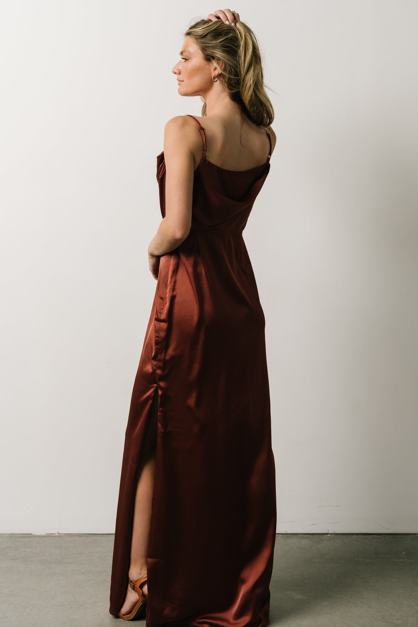 Sydney Satin Gown | Cinnamon - Baltic Born