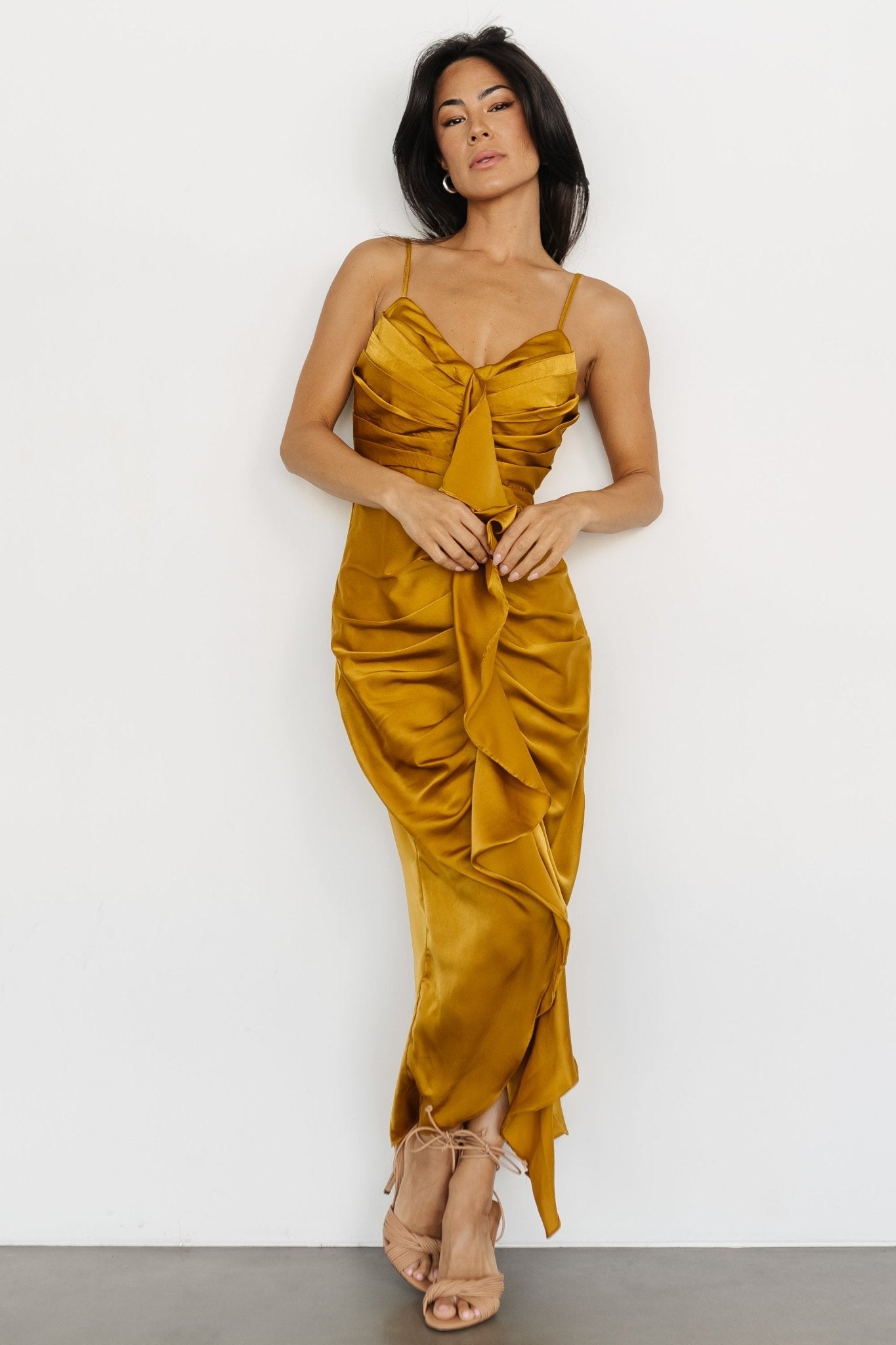 Thessaly Maxi Dress | Brushed Gold - Baltic Born