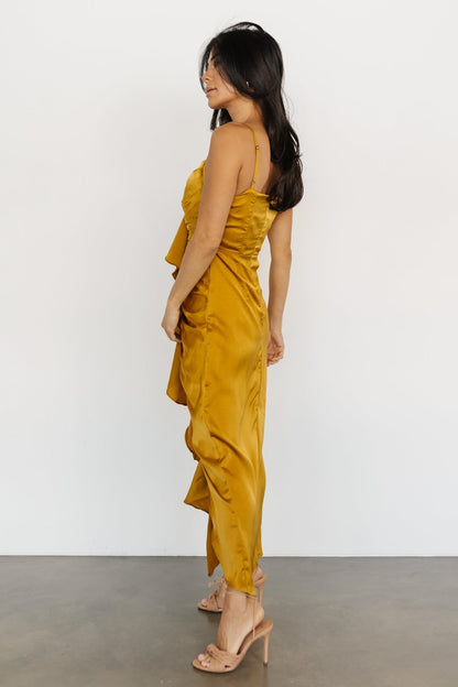 Thessaly Maxi Dress | Brushed Gold - Baltic Born