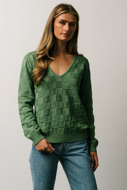 Troy Knit Sweater | Green - Baltic Born