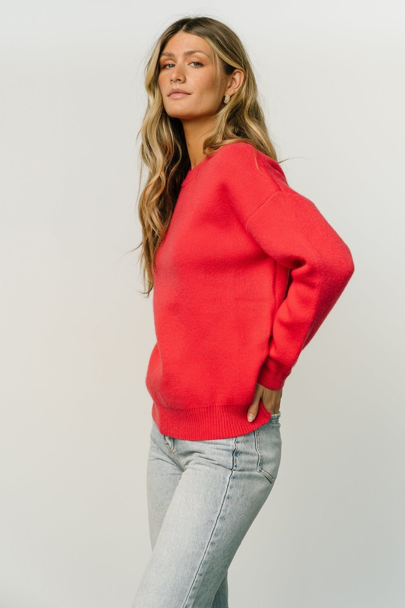 Tyson Knit Sweater | Cherry Red - Baltic Born