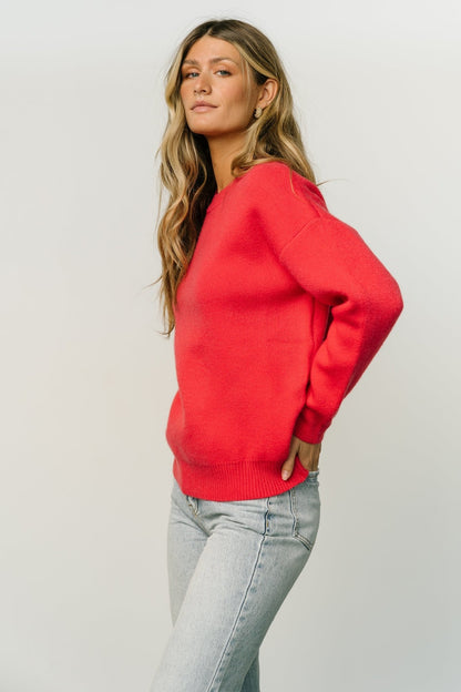 Tyson Knit Sweater | Cherry Red - Baltic Born