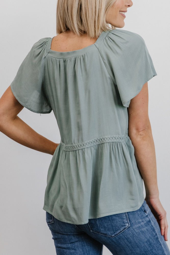 Unity Button Up Top | Sage - Baltic Born