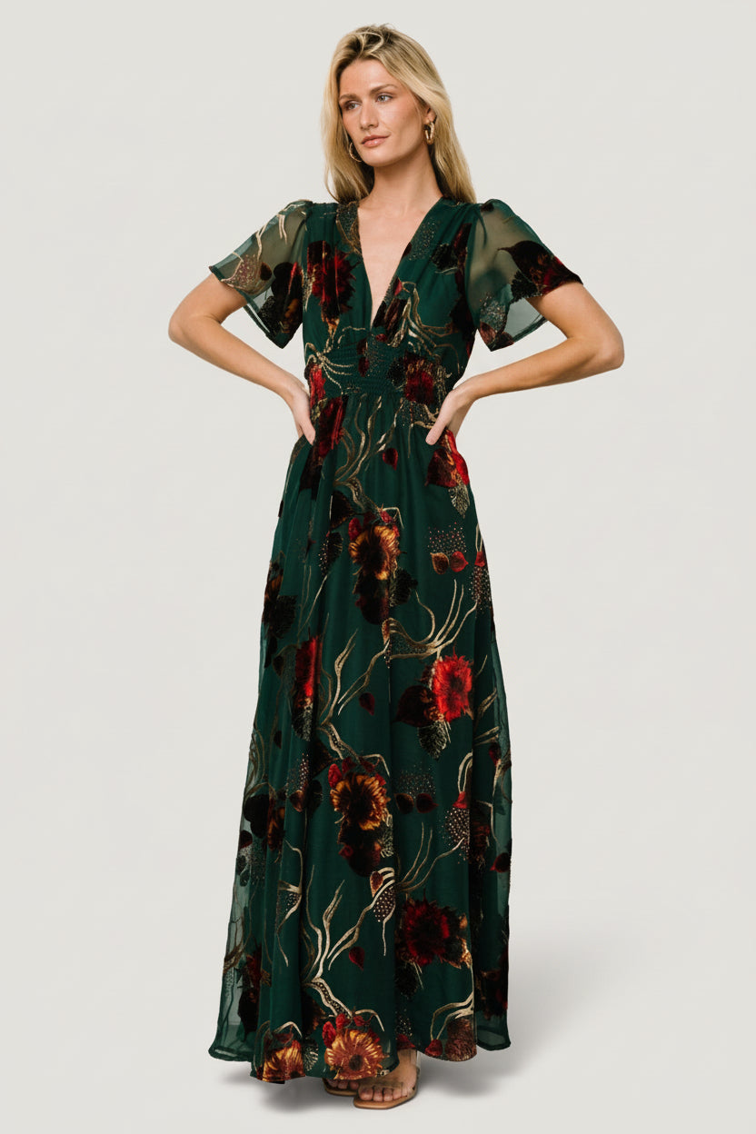 Valen Maxi Dress | Jade Multi – Baltic Born