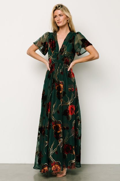 Valen Maxi Dress | Jade Multi - Baltic Born