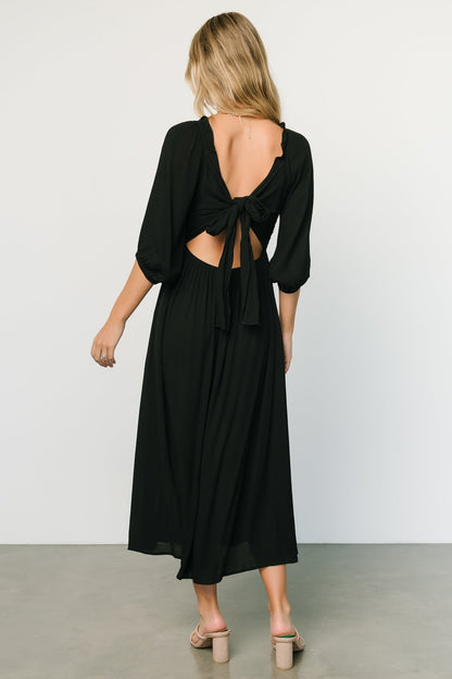 Vicki Midi Dress | Black - Baltic Born