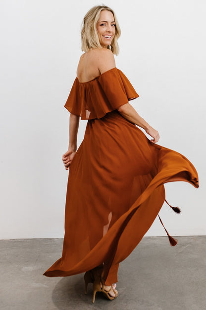 Victoria Off Shoulder Maxi Dress | Spice - Baltic Born