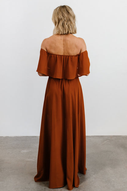 Victoria Off Shoulder Maxi Dress | Spice - Baltic Born