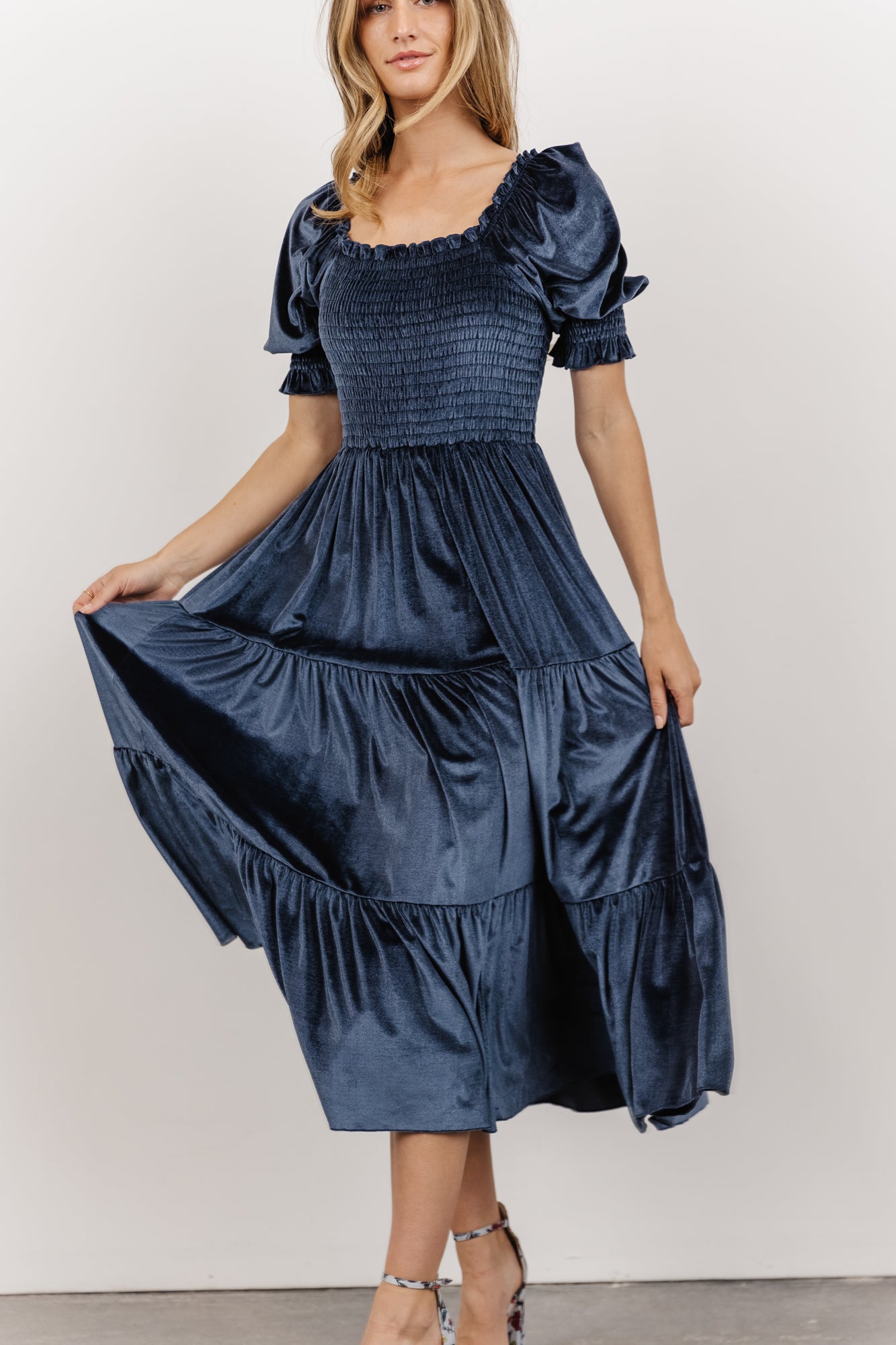 Valarie Smocked Midi Dress main image 1