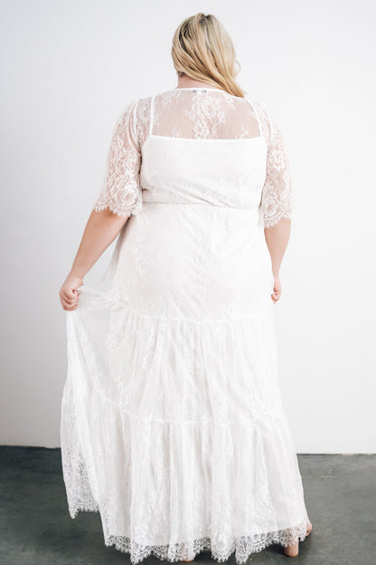 Wanderlust Lace Maxi Dress | White - Baltic Born