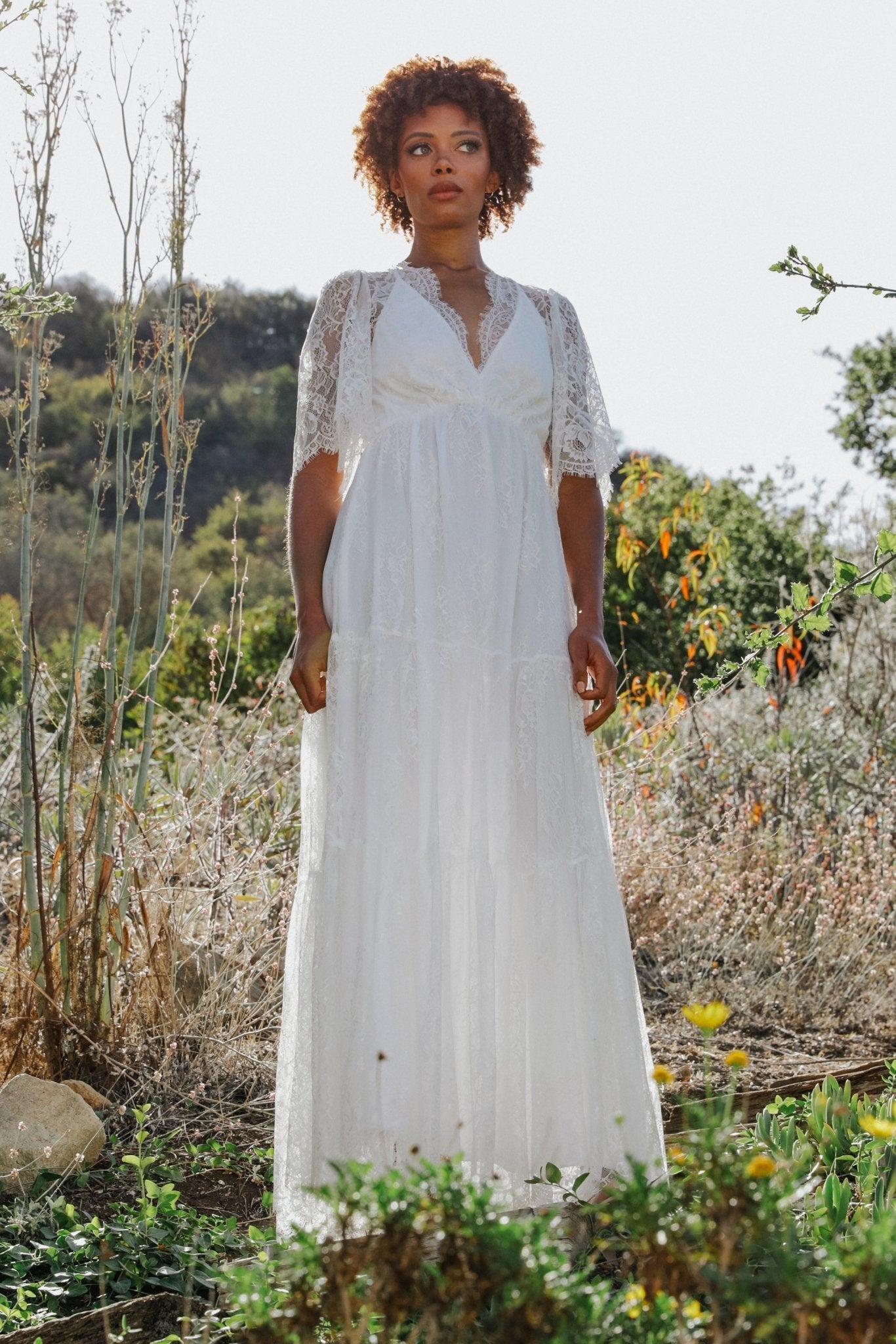 Wanderlust Lace Maxi Dress | White - Baltic Born