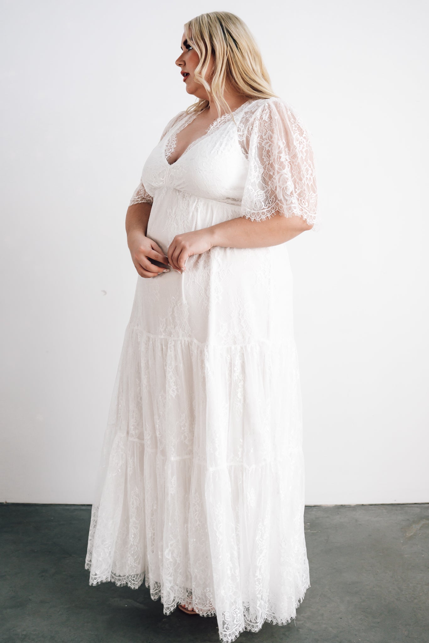 Wanderlust Lace Maxi Dress | White - Baltic Born