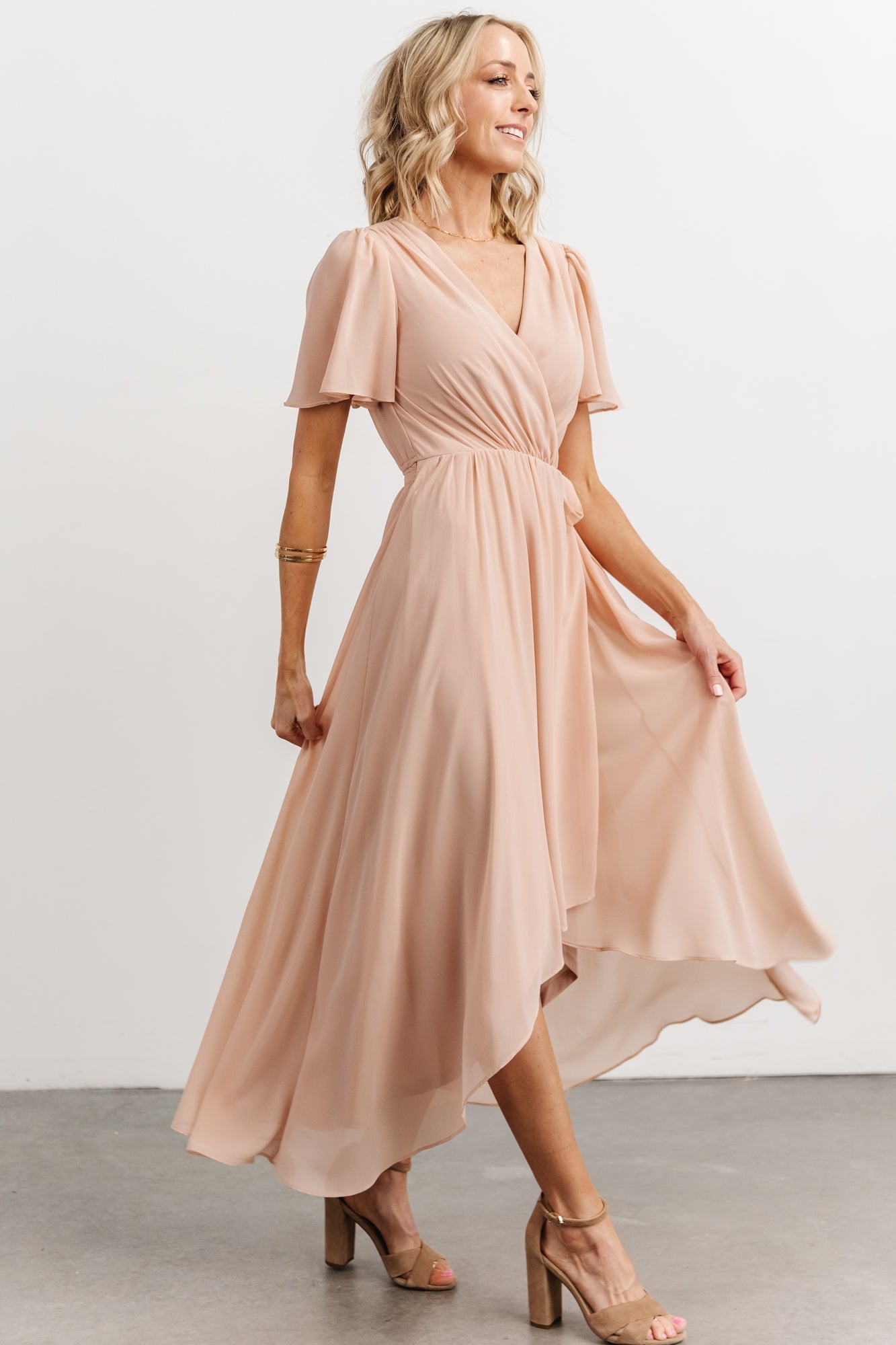 Waverly Wrap Dress | Dusty Blush - Baltic Born