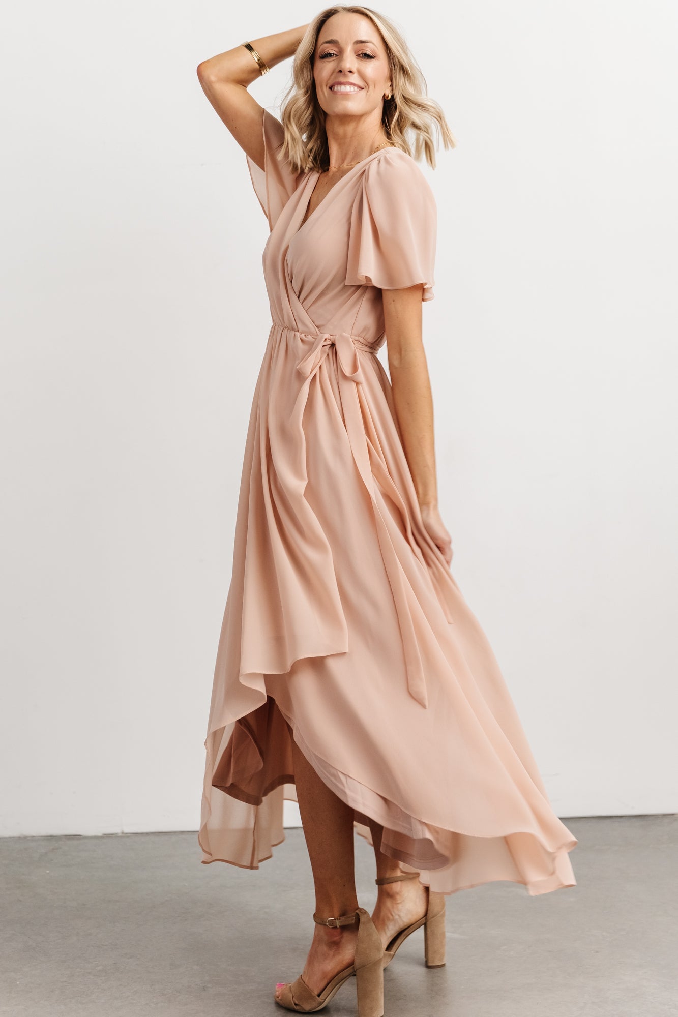 Waverly Wrap Dress | Dusty Blush - Baltic Born