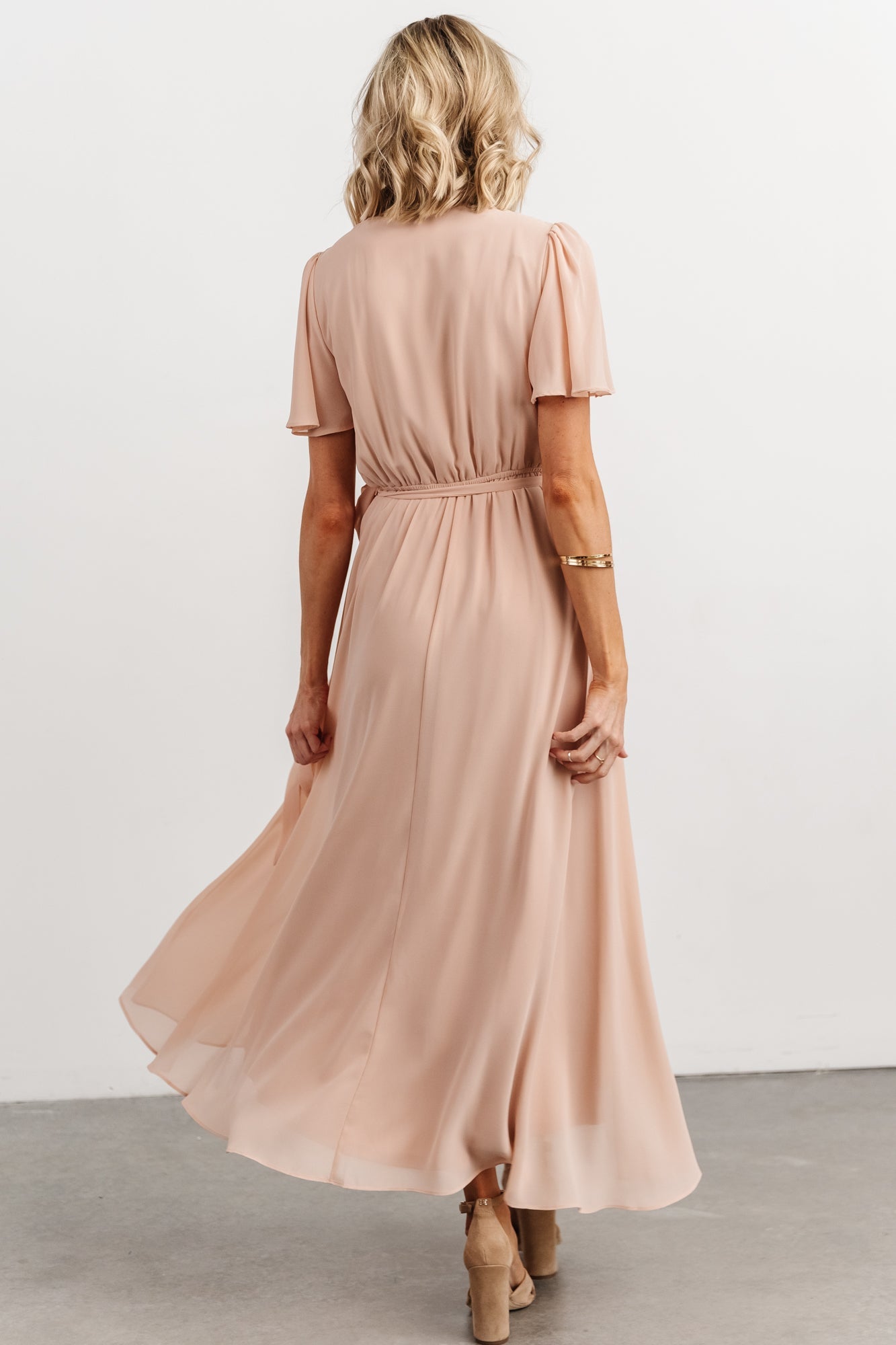 Waverly Wrap Dress | Dusty Blush - Baltic Born