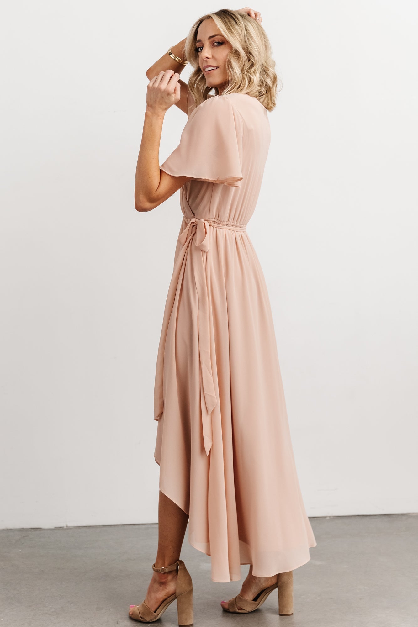 Waverly Wrap Dress | Dusty Blush - Baltic Born